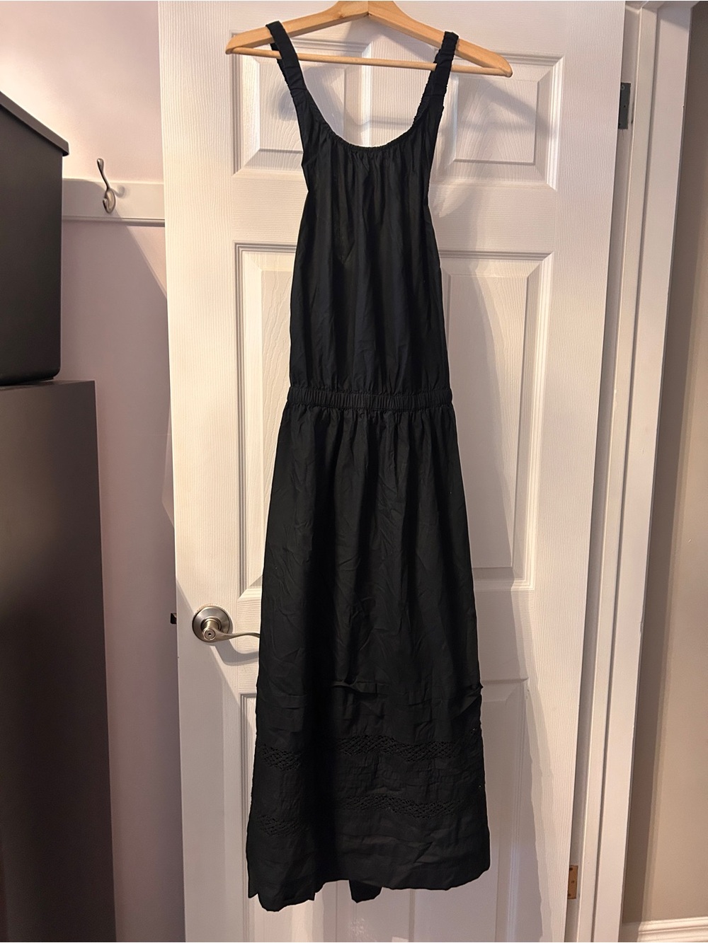 GAP Black Maxi Sundress with Smocked Waist